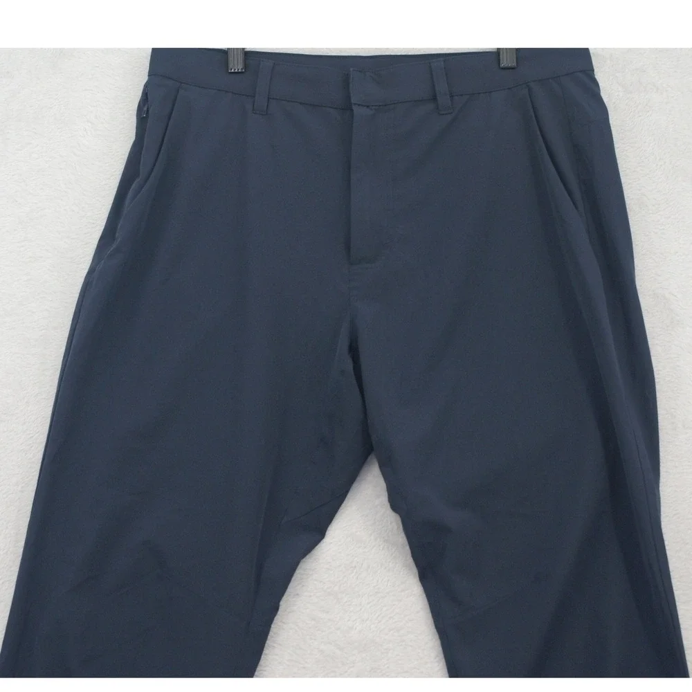 Fabletics The Only Pants 24-7 34x32 Navy Blue Stretch Golf Performance PT2253840